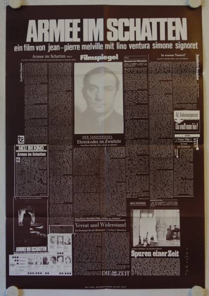 Larmee des ombres - Army of Shadows original release german movie poster